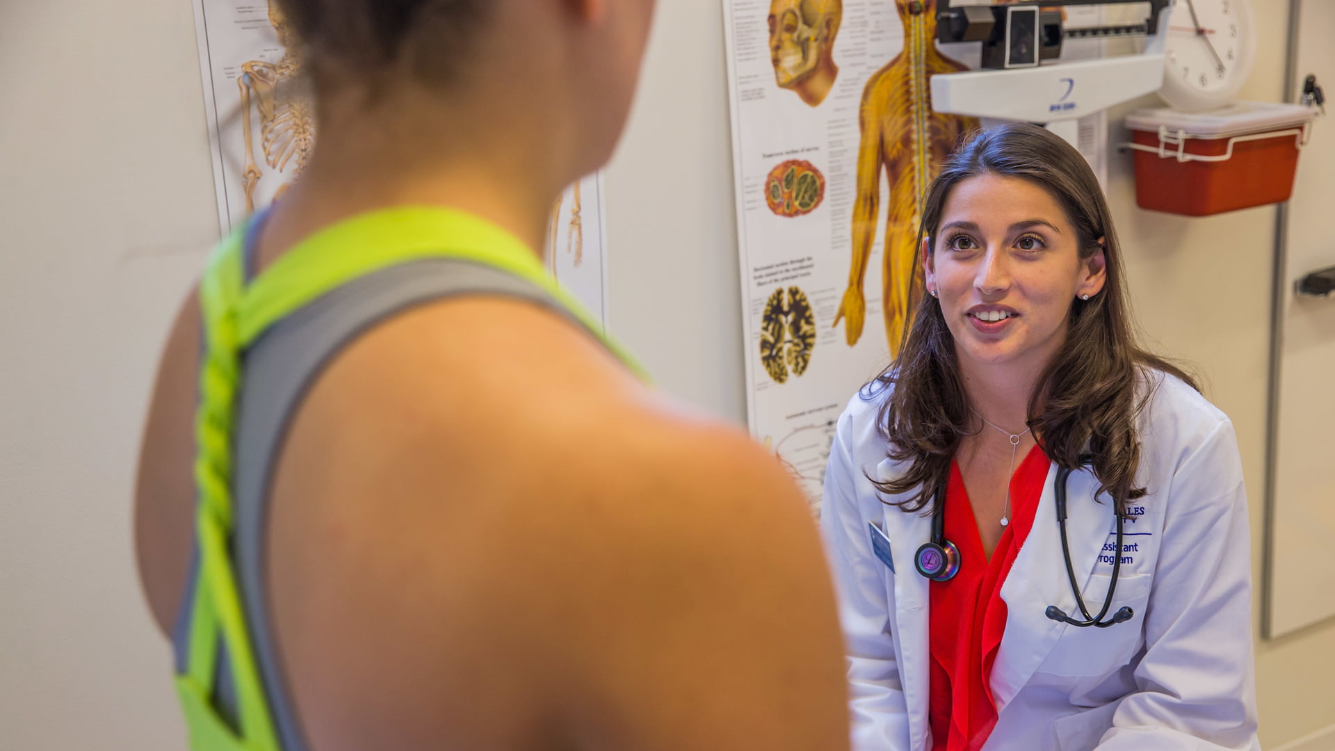Exercise and sports science students learn about anatomy, kinesiology and physiology.