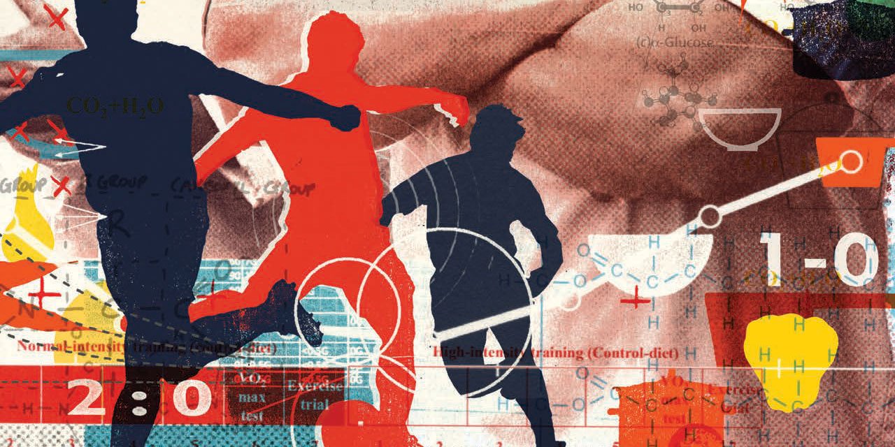 Fueling Pro Athletes. Photo-illustration by Alex Williamson.