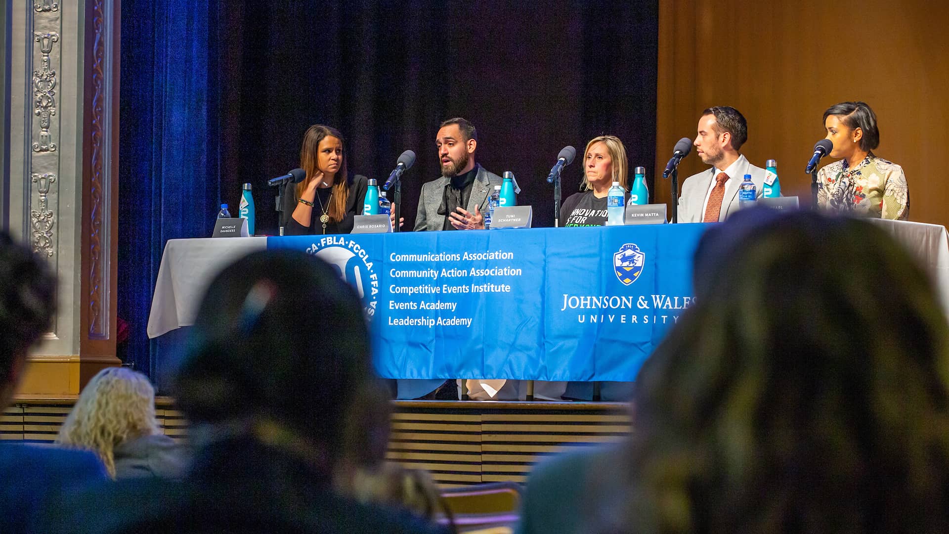 Panel discussing