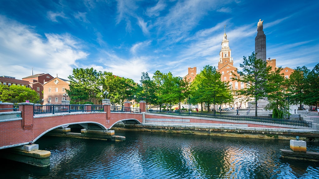Photo of bridge over river in Providence