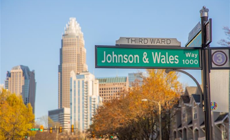 Johnson & Wales street sign