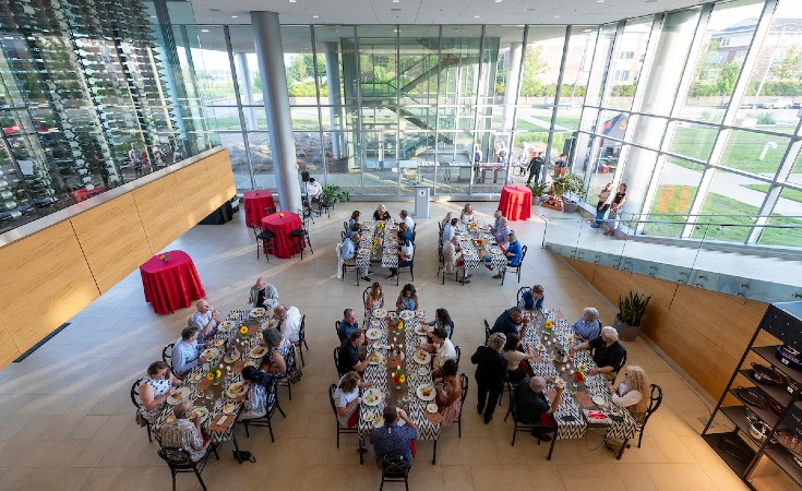 catering and events at JWU Providence's harborside campus